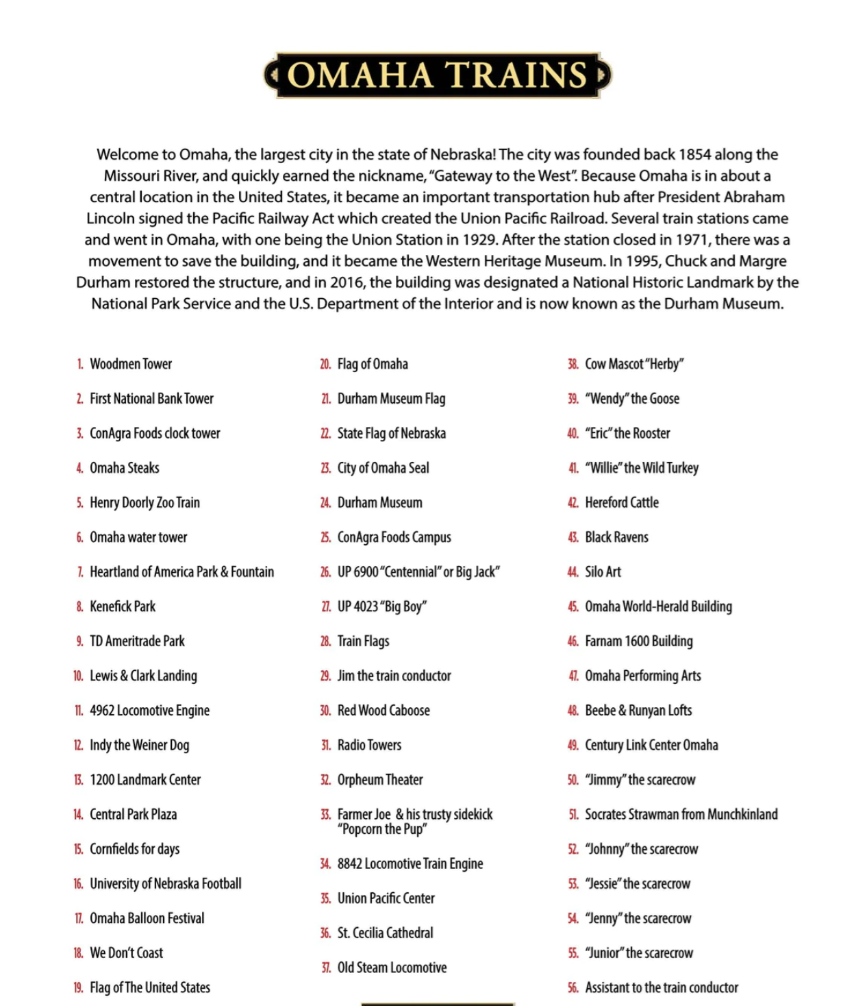 Omaha Trains