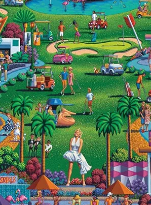 Palm Springs, California - 500 Piece Puzzle by Eric Dowdle - Premium No Glare Signature Edition