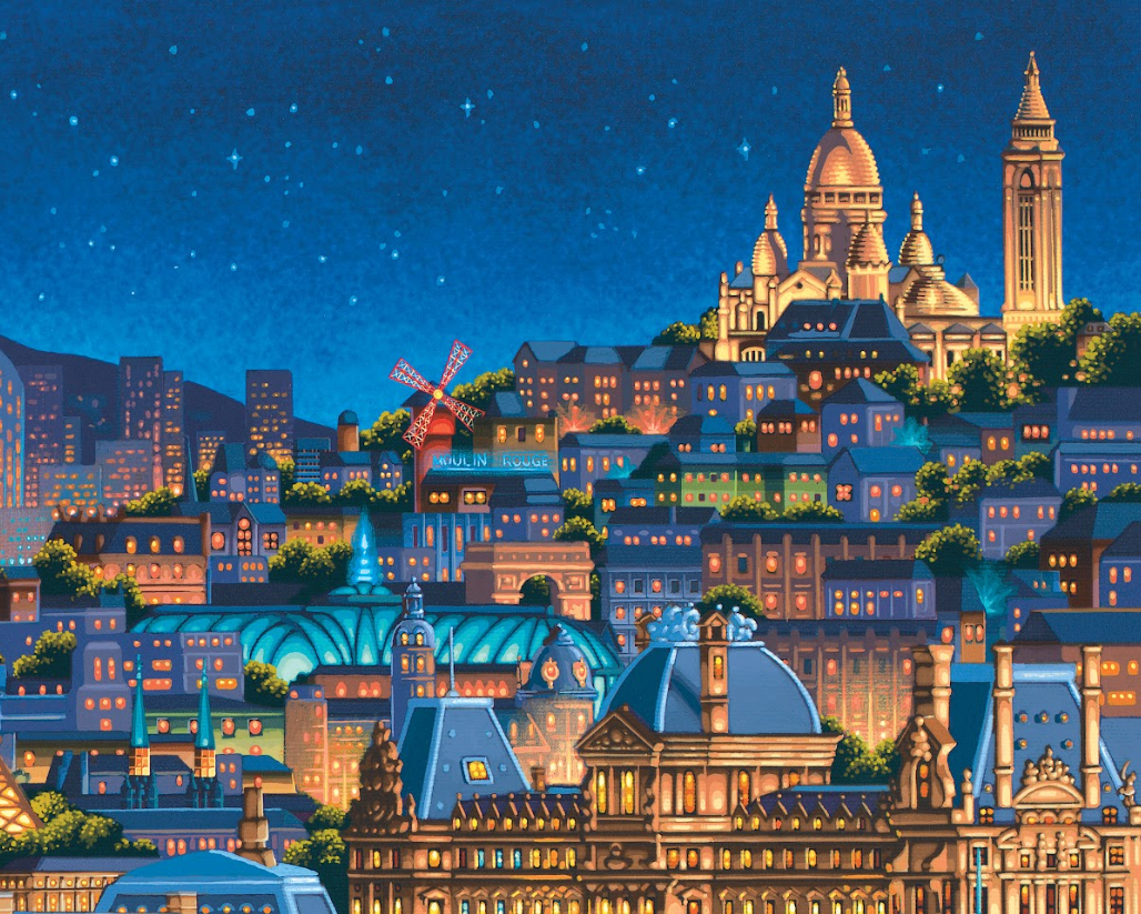 Paris City of Lights, France - 500 Piece Puzzle by Eric Dowdle - Premium No Glare Signature Edition