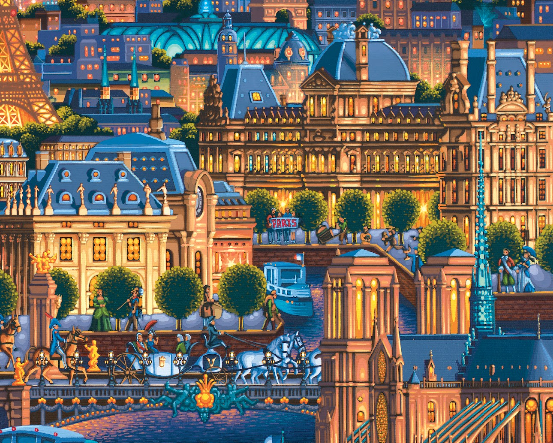 Paris City of Lights, France - 500 Piece Puzzle by Eric Dowdle - Premium No Glare Signature Edition