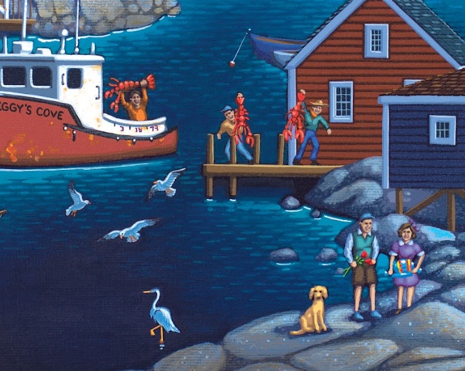 Peggy's Cove, Nova Scotia, Canada - 500 Piece Puzzle by Eric Dowdle - Premium No Glare Signature Edition