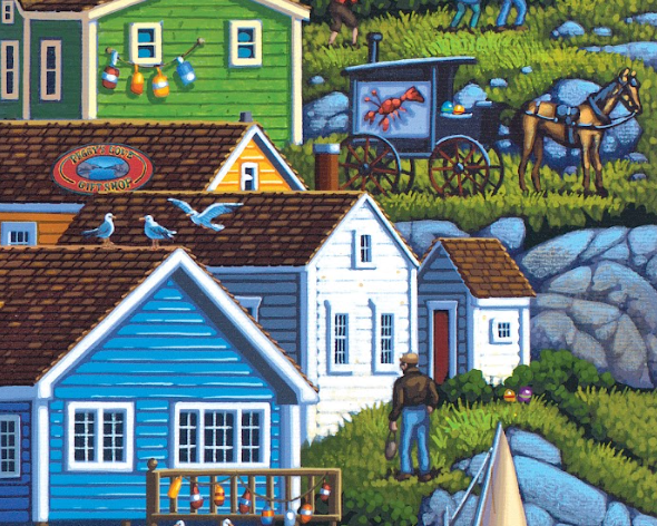 Peggy's Cove, Nova Scotia, Canada - 500 Piece Puzzle by Eric Dowdle - Premium No Glare Signature Edition