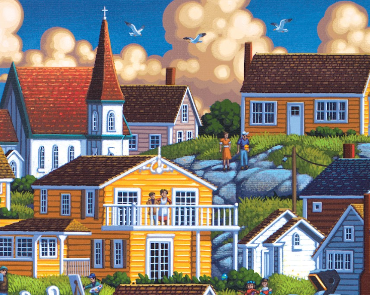 Peggy's Cove, Nova Scotia, Canada - 500 Piece Puzzle by Eric Dowdle - Premium No Glare Signature Edition
