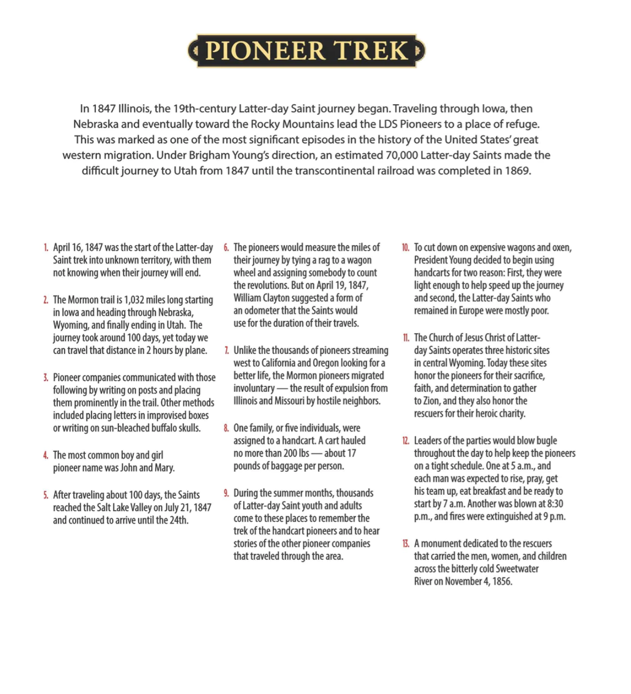 Pioneer Trek