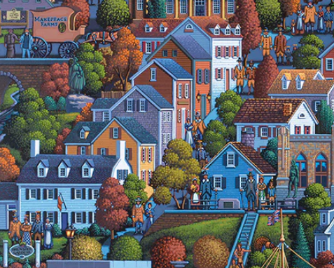 Plymouth, Massachusetts - 500 Piece Puzzle by Eric Dowdle - Premium No Glare Signature Edition