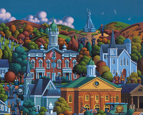 Plymouth, Massachusetts - 500 Piece Puzzle by Eric Dowdle - Premium No Glare Signature Edition