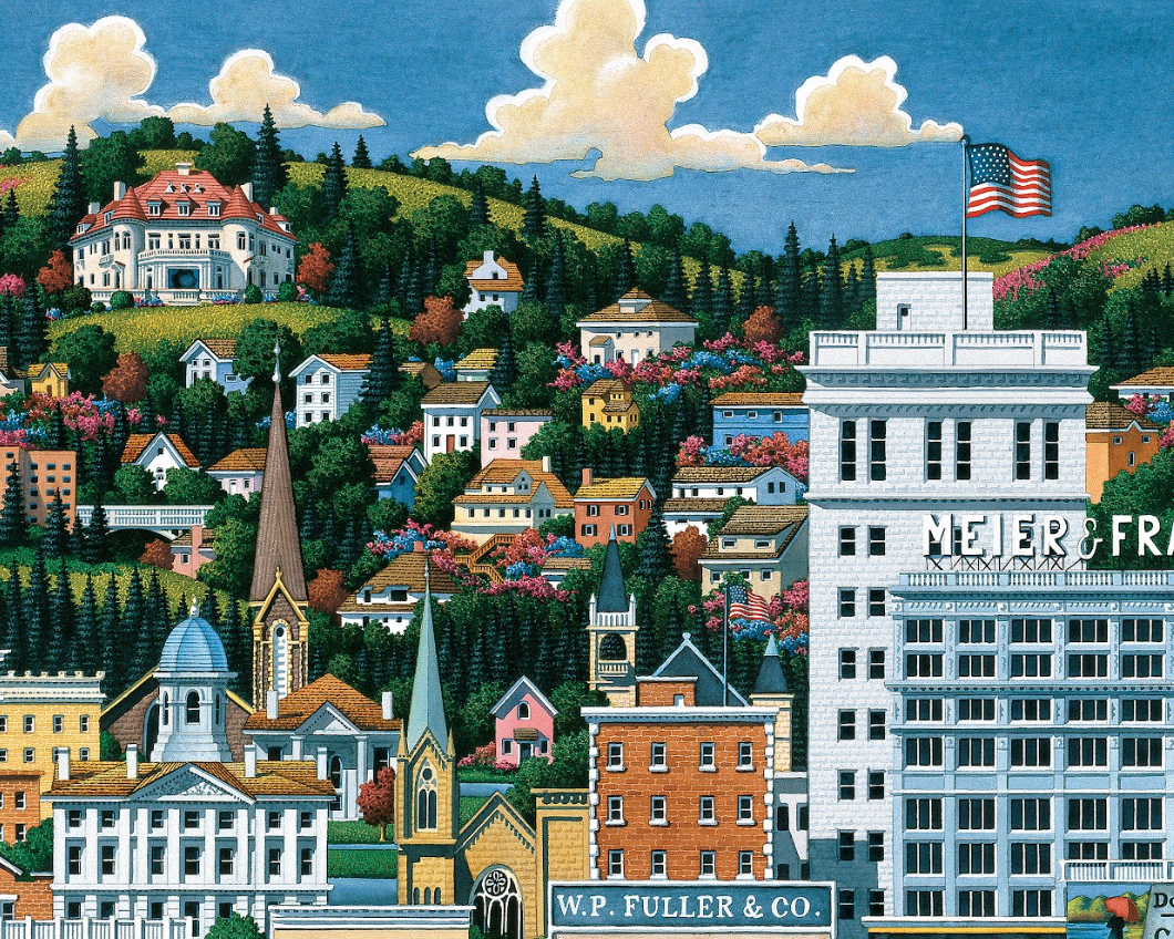 Portland, Oregon Puzzle - Dowdle Premium No Glare Puzzle - Sneak Peek: Ships 9/5