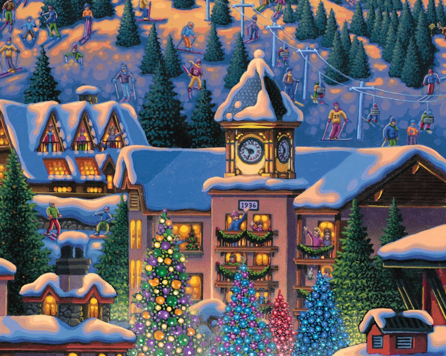 Rocky Mountain Christmas Puzzle - Dowdle Premium No Glare Edition - Sneak Peek Ships 9/5