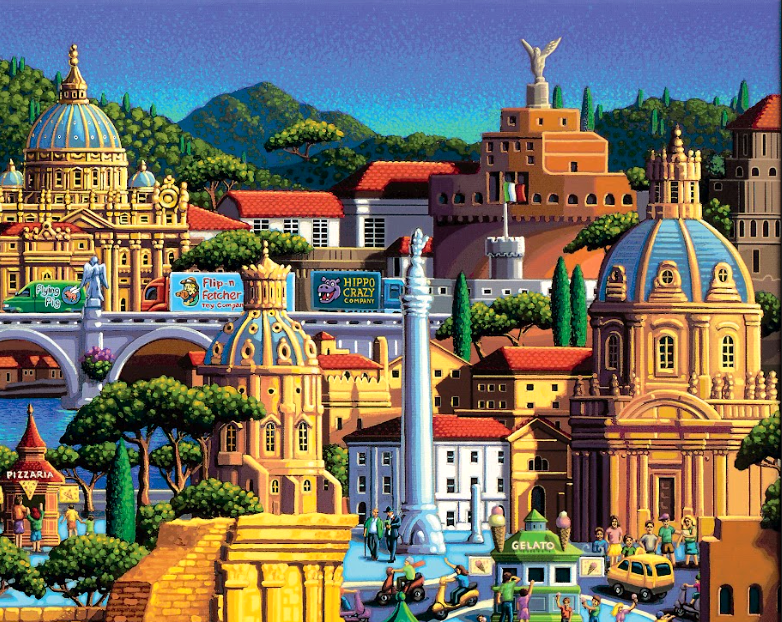 Rome, Italy - 500 Piece Puzzle by Eric Dowdle - Premium No Glare Signature Edition