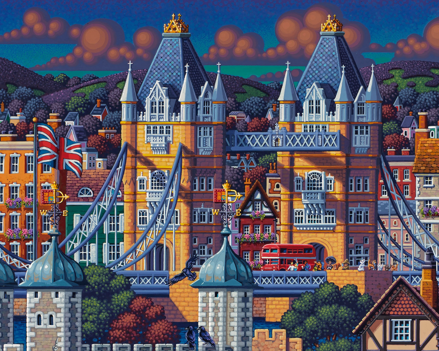 Royal London, England - 500 Piece Puzzle by Eric Dowdle - Premium No Glare Signature Edition