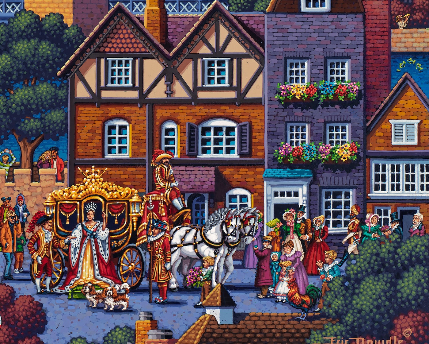 Royal London, England - 500 Piece Puzzle by Eric Dowdle - Premium No Glare Signature Edition