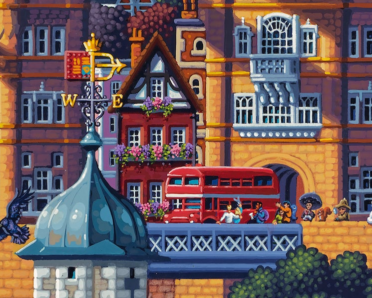 Royal London, England - 500 Piece Puzzle by Eric Dowdle - Premium No Glare Signature Edition