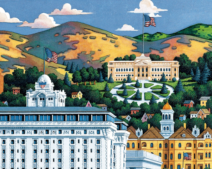Salt Lake City, Utah - 500 Piece Puzzle by Eric Dowdle - Premium No Glare Signature Edition