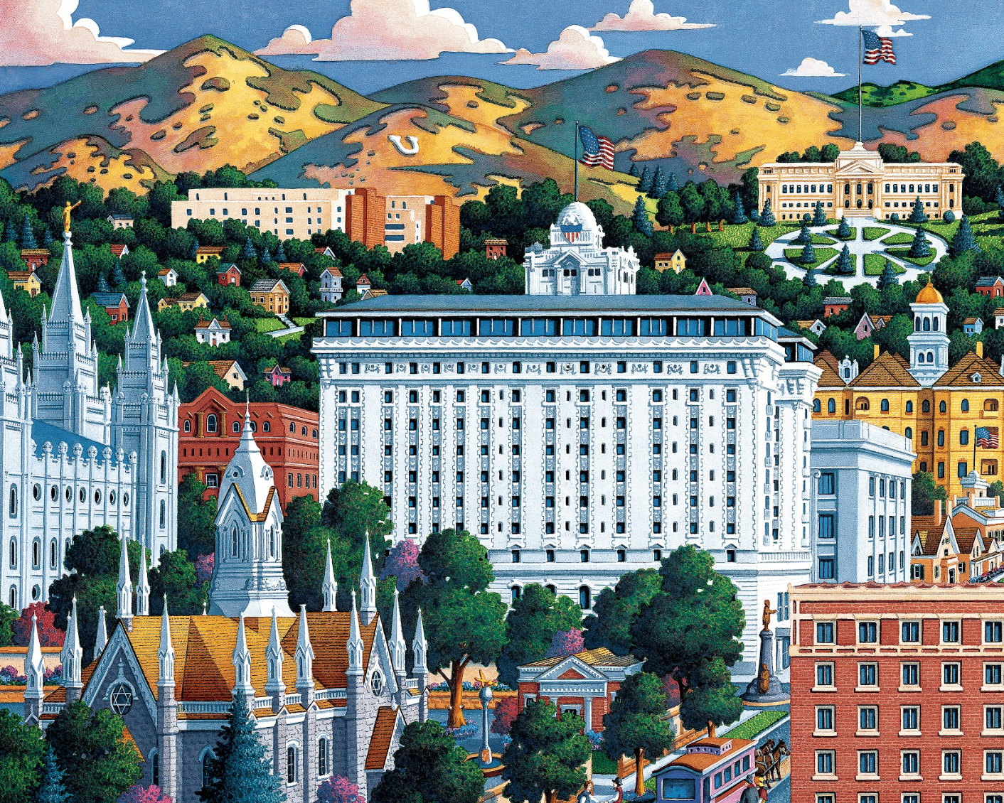 Salt Lake City, Utah - 500 Piece Puzzle by Eric Dowdle - Premium No Glare Signature Edition