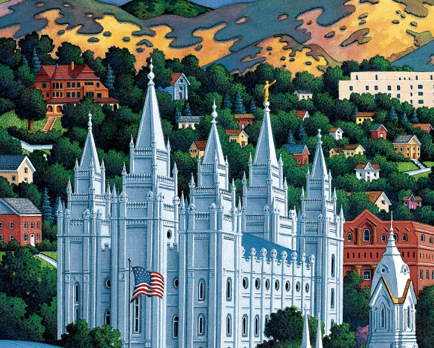 Salt Lake City, Utah - 500 Piece Puzzle by Eric Dowdle - Premium No Glare Signature Edition