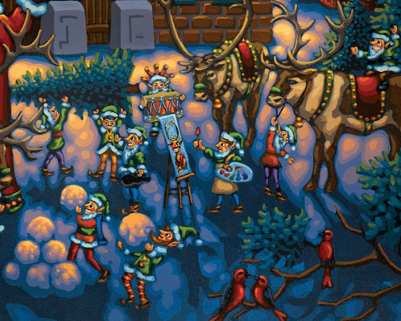 Santa's Workshop Christmas Puzzle by Eric Dowdle - Premium No Glare Edition - Pre Order Ships 9/5