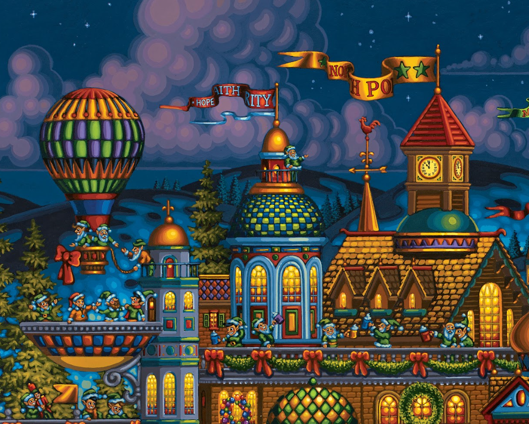 Santa's Workshop Christmas Puzzle by Eric Dowdle - Premium No Glare Edition - Pre Order Ships 9/5
