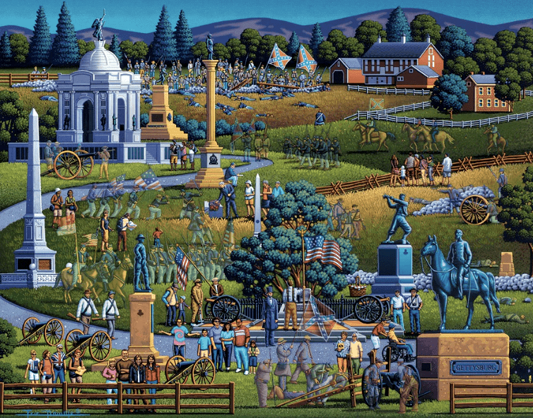 Gettysburg National Historic Site, Pennsylvania - 500 Piece Puzzle by Eric Dowdle - Premium No Glare Signature Edition