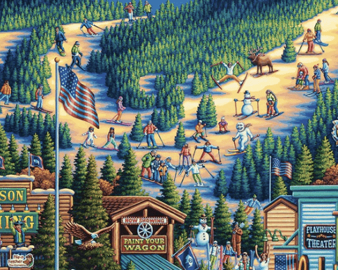 Jackson Hole, Wyoming - 500 Piece Puzzle by Eric Dowdle - Premium No Glare Signature Edition