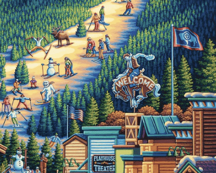 Jackson Hole, Wyoming - 500 Piece Puzzle by Eric Dowdle - Premium No Glare Signature Edition