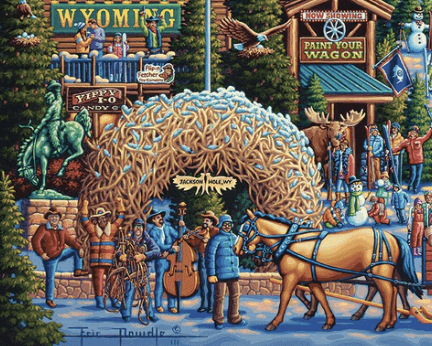 Jackson Hole, Wyoming - 500 Piece Puzzle by Eric Dowdle - Premium No Glare Signature Edition