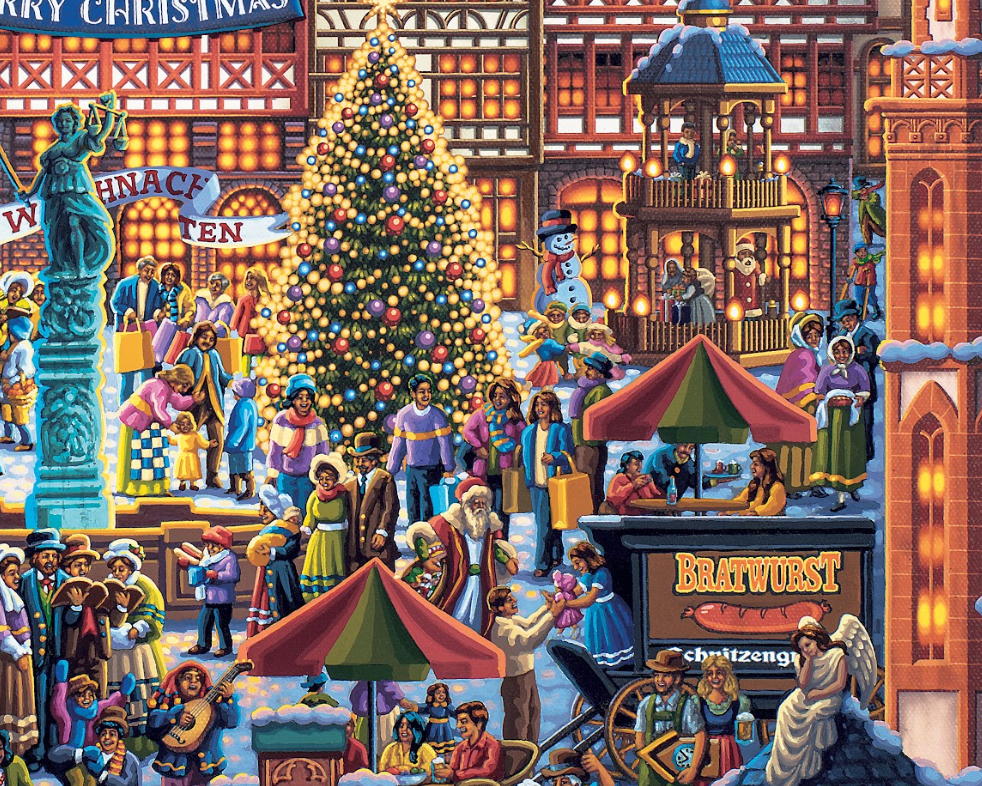 Frankfurt Christmas, Germany Dowdle Puzzle