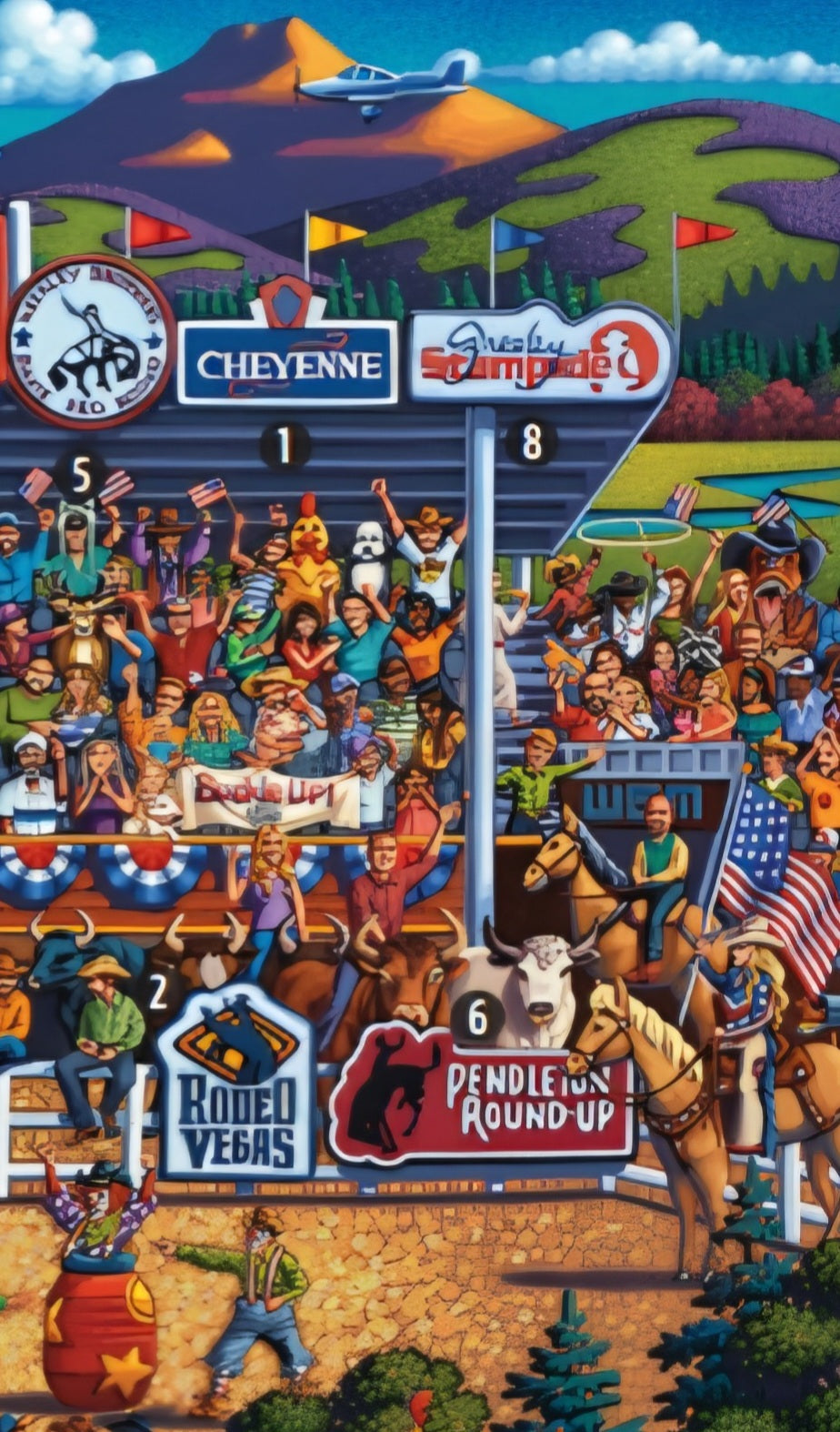 American Rodeo - NEW 2026 - Dowdle 500 Piece Puzzle Premium Collection, No Glare Finish