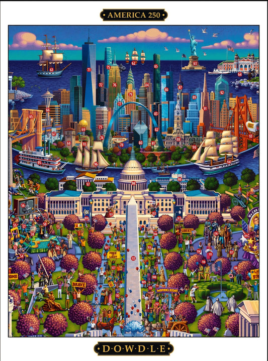 America's 250th Celebration Puzzle by Eric Dowdle - The Story of America