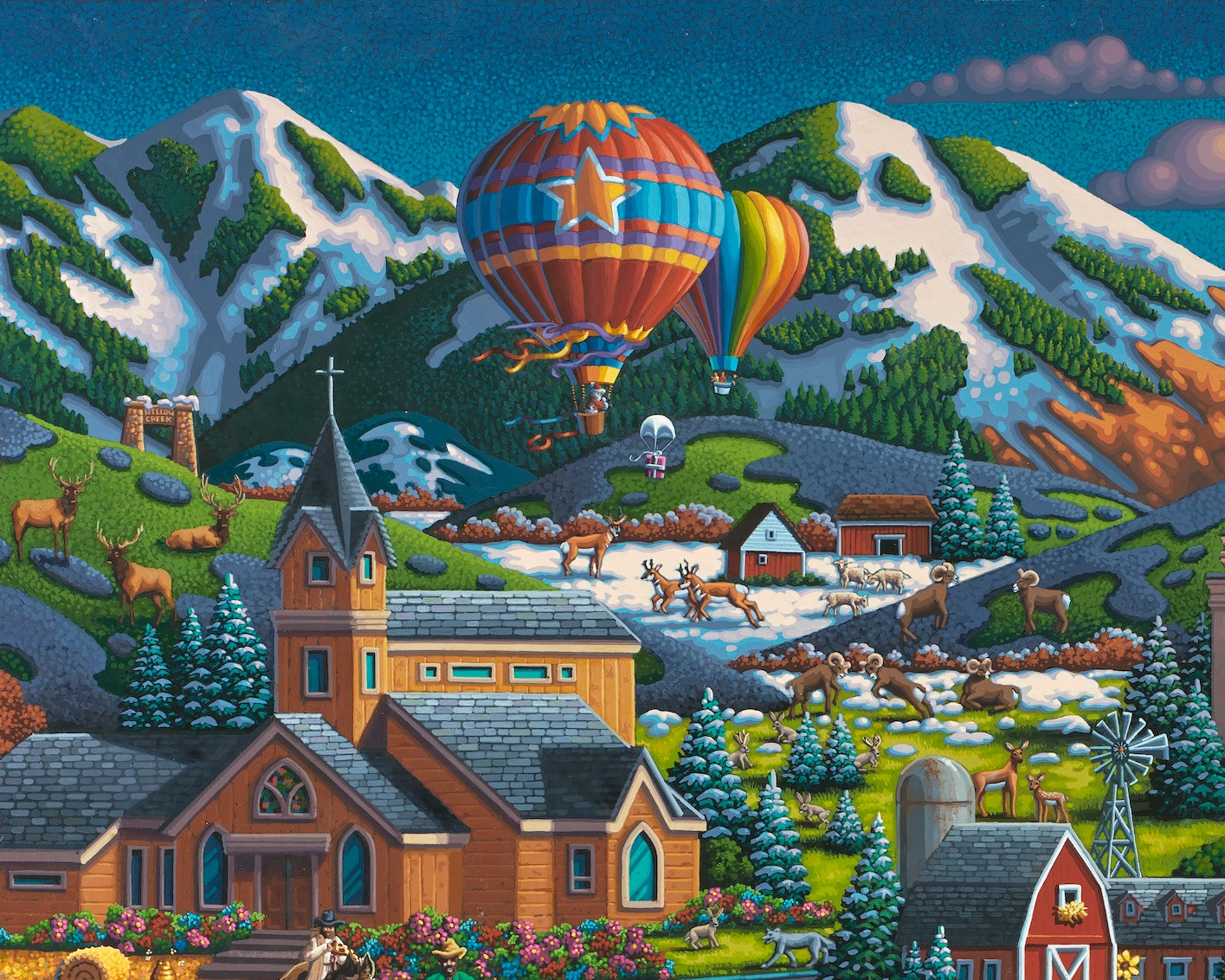 Star Valley, Wyoming - 500 Piece Puzzle by Eric Dowdle - Premium No Glare Signature Edition