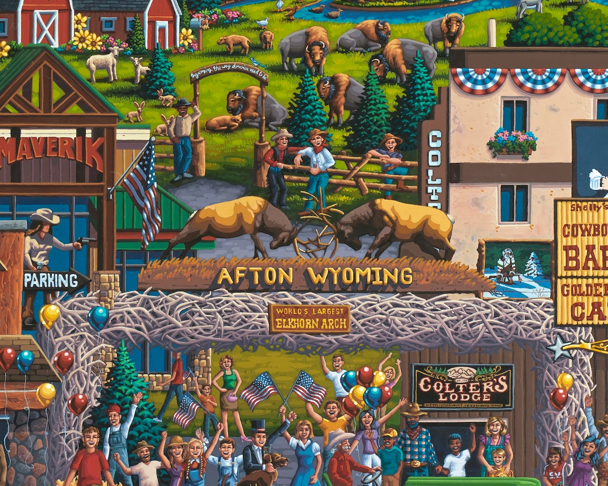 Star Valley, Wyoming - 500 Piece Puzzle by Eric Dowdle - Premium No Glare Signature Edition