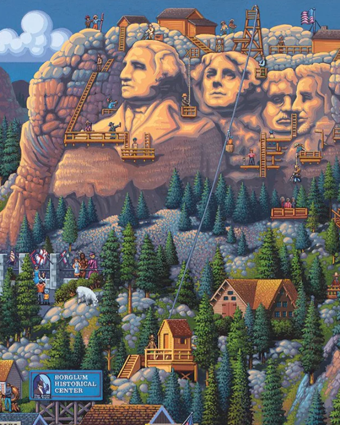 Mount Rushmore, Black Hills, South Dakota - 500 Piece Puzzle by Eric Dowdle - Premium No Glare Signature Edition