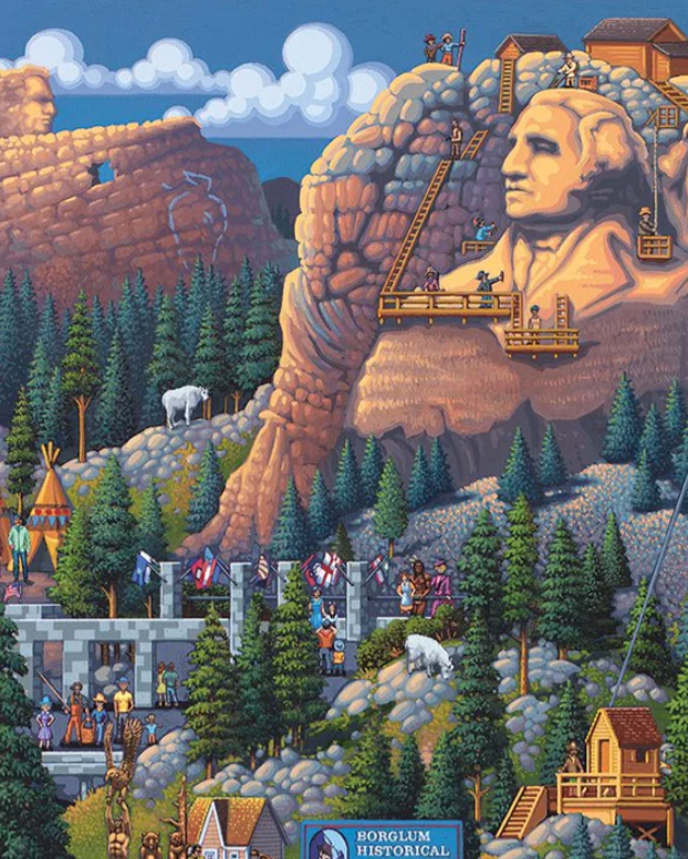 Mount Rushmore, Black Hills, South Dakota - 500 Piece Puzzle by Eric Dowdle - Premium No Glare Signature Edition