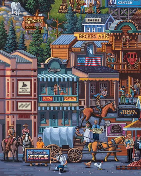 Mount Rushmore, Black Hills, South Dakota - 500 Piece Puzzle by Eric Dowdle - Premium No Glare Signature Edition