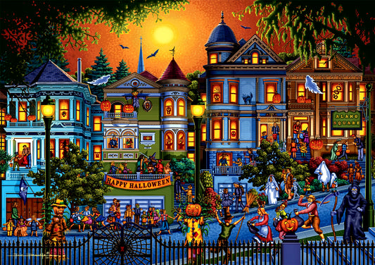 Eric Dowdle Trick or Treat Halloween 500/1000-piece jigsaw puzzle premium no-glare Signature Edition
