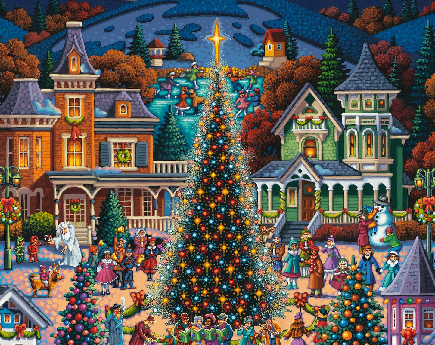 Victorian Christmas - 500 Piece Puzzle by Eric Dowdle - Premium No Glare Signature Edition