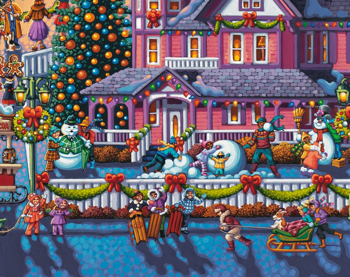 Victorian Christmas - 500 Piece Puzzle by Eric Dowdle - Premium No Glare Signature Edition