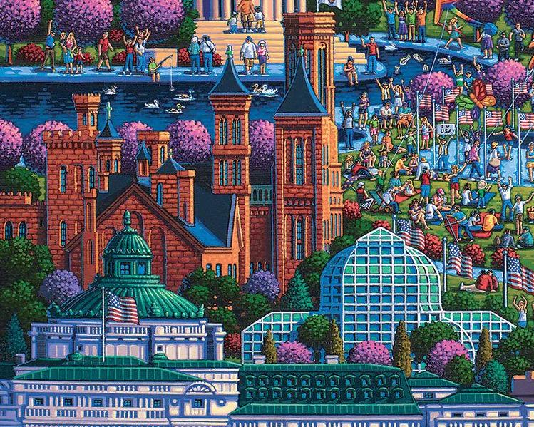 Washington DC Mall US Capitol - 500 Piece Puzzle by Eric Dowdle - Premium No Glare Signature Edition