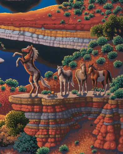 Wild Wild West - 500 Piece Puzzle by Eric Dowdle - Premium No Glare Signature Edition