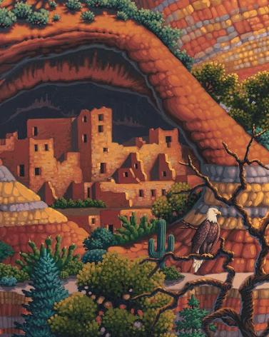 Wild Wild West - 500 Piece Puzzle by Eric Dowdle - Premium No Glare Signature Edition