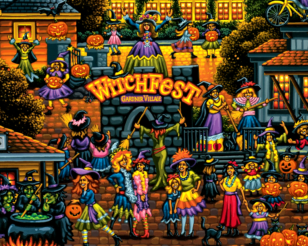Witch Fest Halloween Puzzle - Dowdle No Glare Signature Edition - PRE ORDER Ships Sep 5th