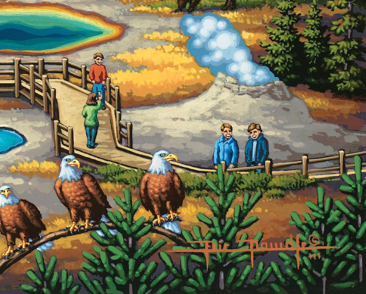 Yellowstone National Park - Old Faithful - 500 Piece Puzzle by Eric Dowdle - Premium No Glare Signature Edition