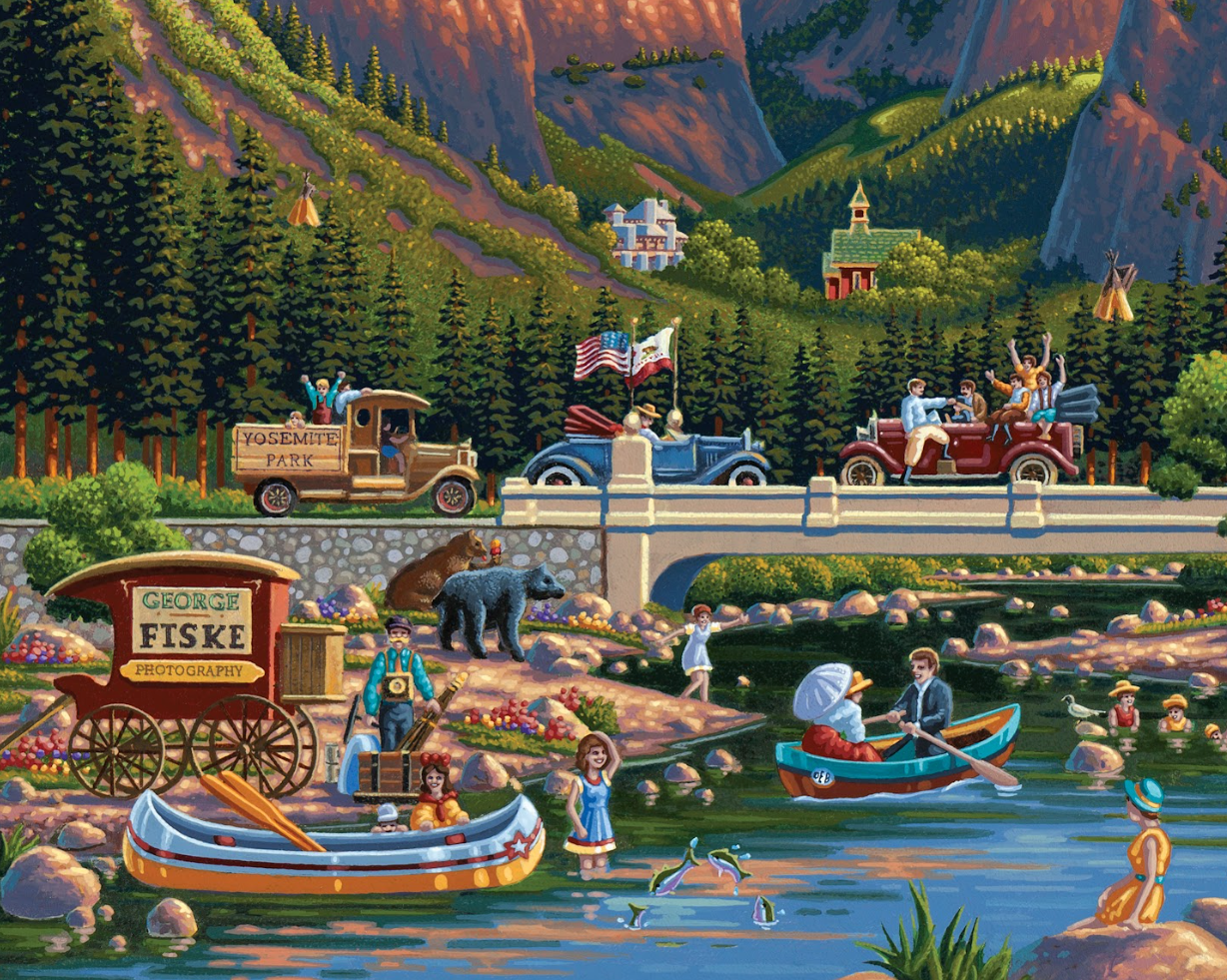 Yosemite National Park California Puzzle by Eric Dowdle Buffalo Games Edition