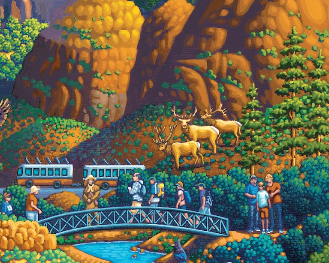 Zion National Park, Utah - 500 Piece Puzzle by Eric Dowdle - Premium No Glare Signature Edition