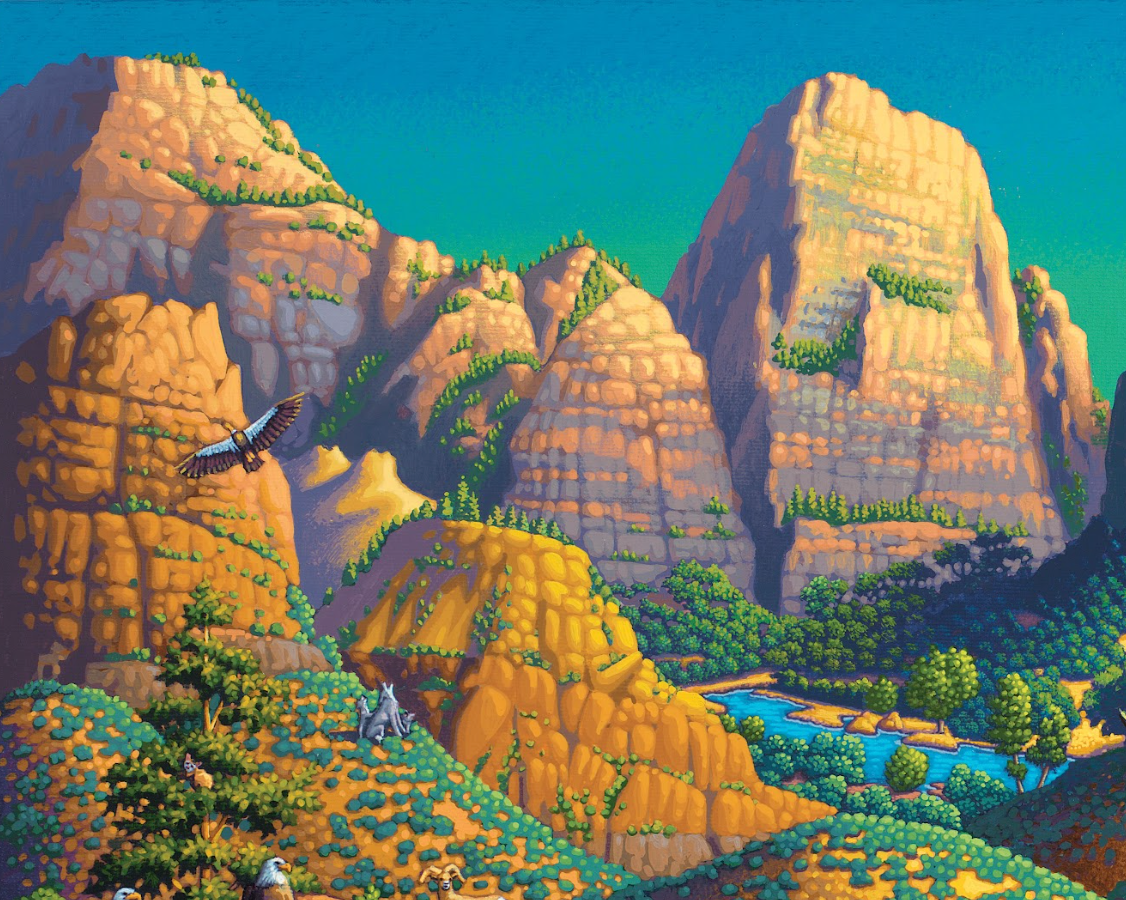 Zion National Park, Utah - 500 Piece Puzzle by Eric Dowdle - Premium No Glare Signature Edition