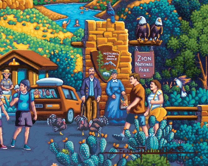 Zion National Park, Utah - 500 Piece Puzzle by Eric Dowdle - Premium No Glare Signature Edition