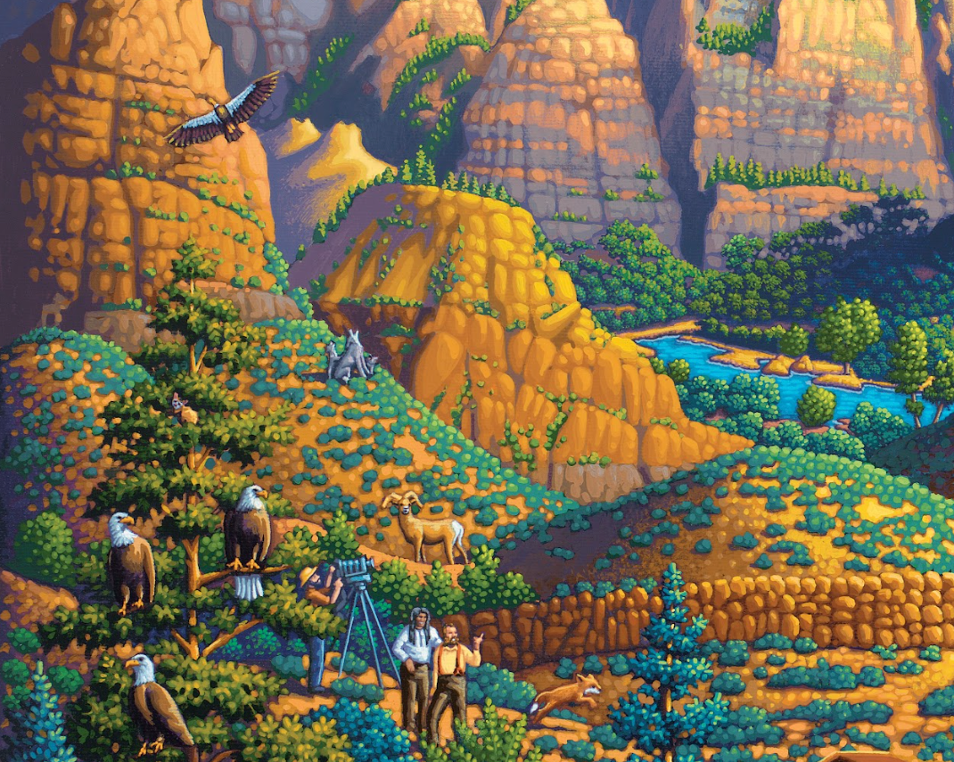 Zion National Park, Utah - 500 Piece Puzzle by Eric Dowdle - Premium No Glare Signature Edition