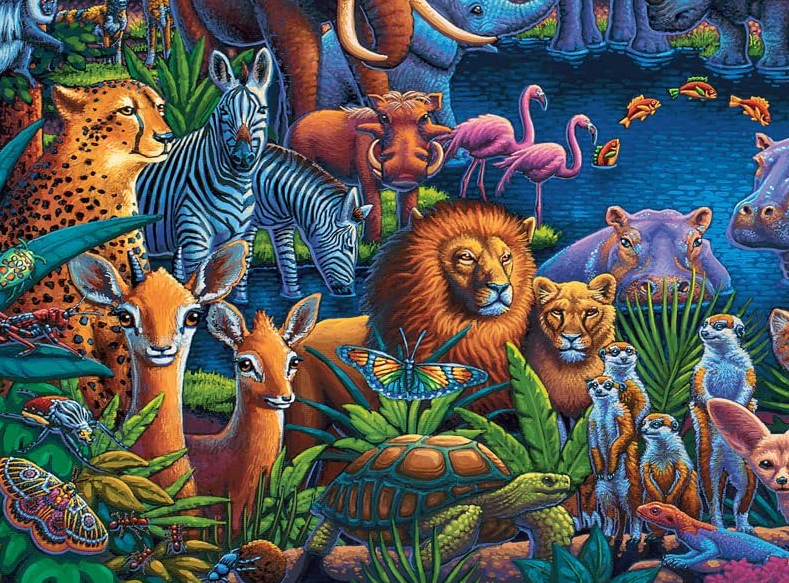 Wild Africa Puzzle - Buffalo Games Edition