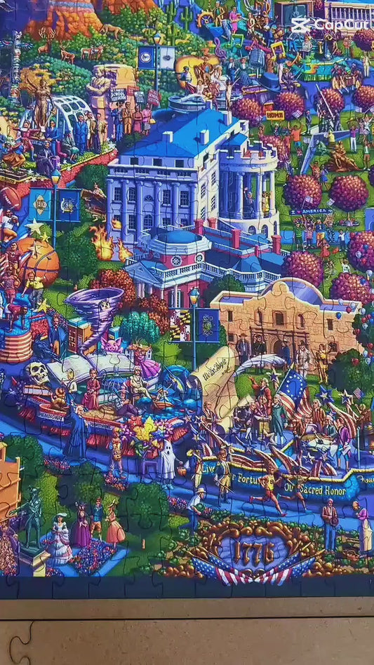 America 250 Celebration Puzzle by Eric Dowdle - The Story of America