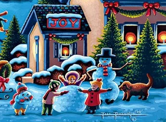 Hometown Christmas Puzzle by Eric Dowdle - Buffalo Games Edition