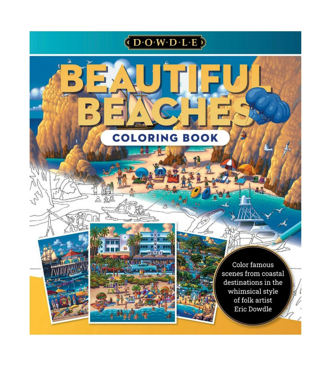 Beautiful Beaches Coloring Book by Eric Dowdle